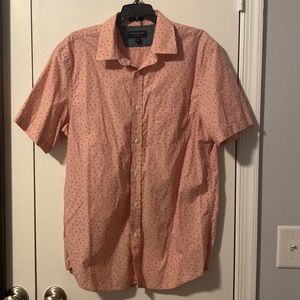 Banana Republic slim fit short sleeve button down size L large